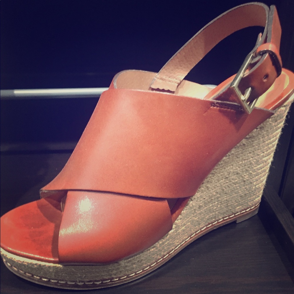 Andre Assous Cognac/Brown Wedges, 38